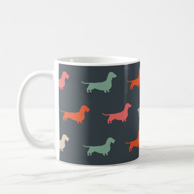 Wiener Hund älskare Kaffemugg (Vänster)