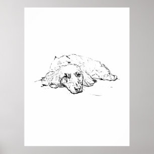 Wiener Hund Älskare Present, Dachshund Hund Mamma Poster