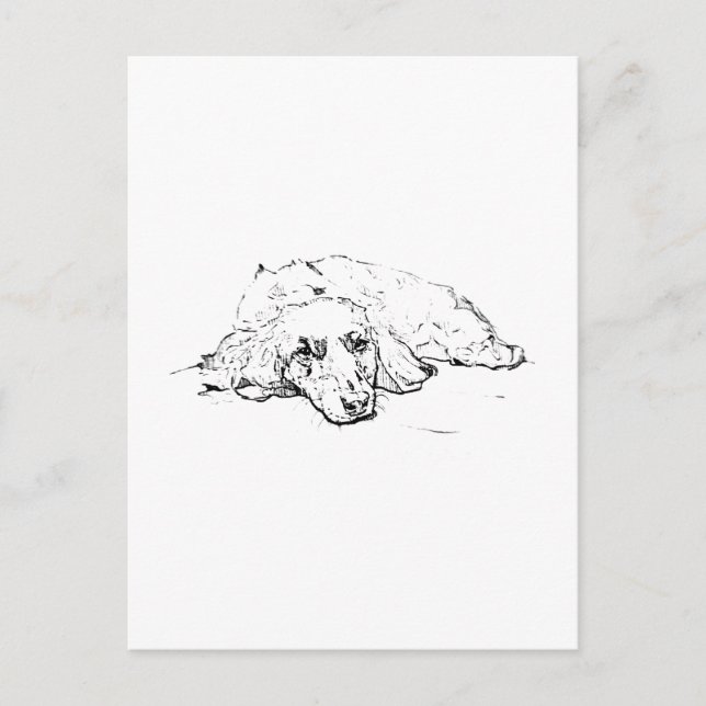 Wiener Hund Älskare Present, Dachshund Hund Mamma Vykort (Framsida)