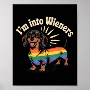 Wiener Hund Lgbtq Gay Pride Poster