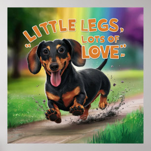 Wiener Hund Little Ben Lots Kärlek Poster