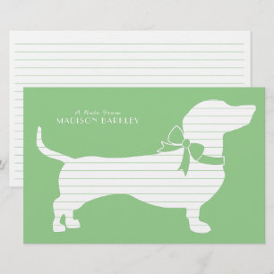 Wiener Hund Stationery Dachshund Puppy Brevpapper
