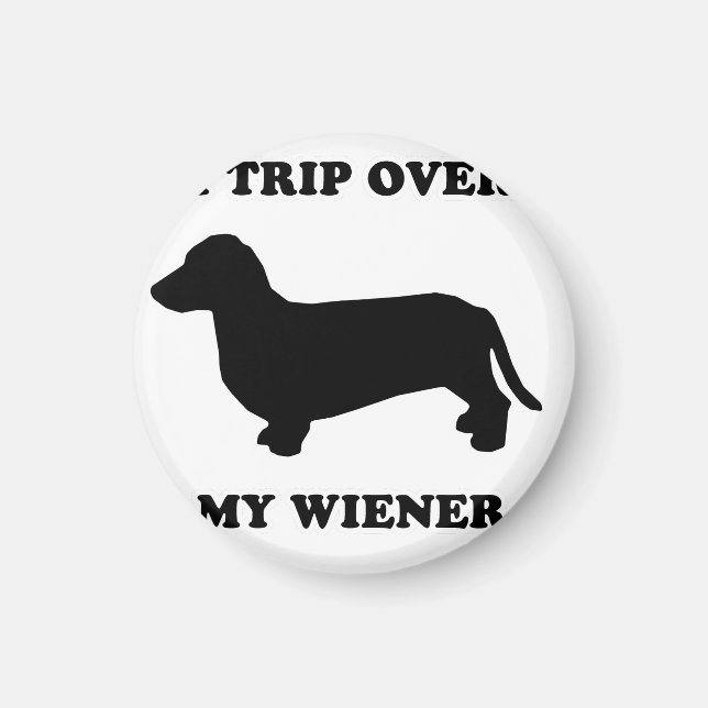 WIENER HUND TEES - "I resa över min hustru" Magnet (Framsidan)