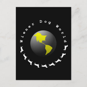 Wiener Hund World Graphic Vykort