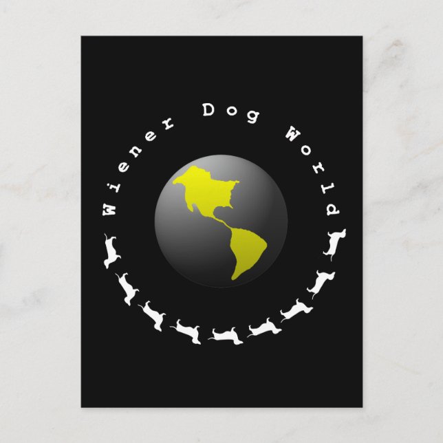 Wiener Hund World Graphic Vykort (Framsida)