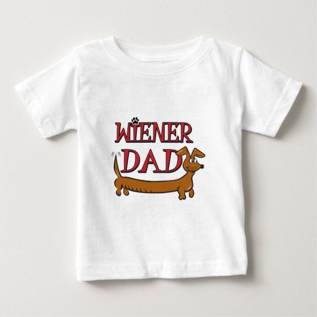 Wiener-Pappa-Plain Tee Shirt (Framsida)