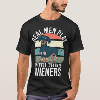 Wiener Pappa Wiener Älskare Real Manar leker med s T Shirt
