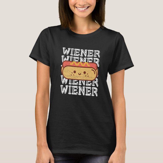 Wiener Quote for a Hotdog T Shirt (Framsida)