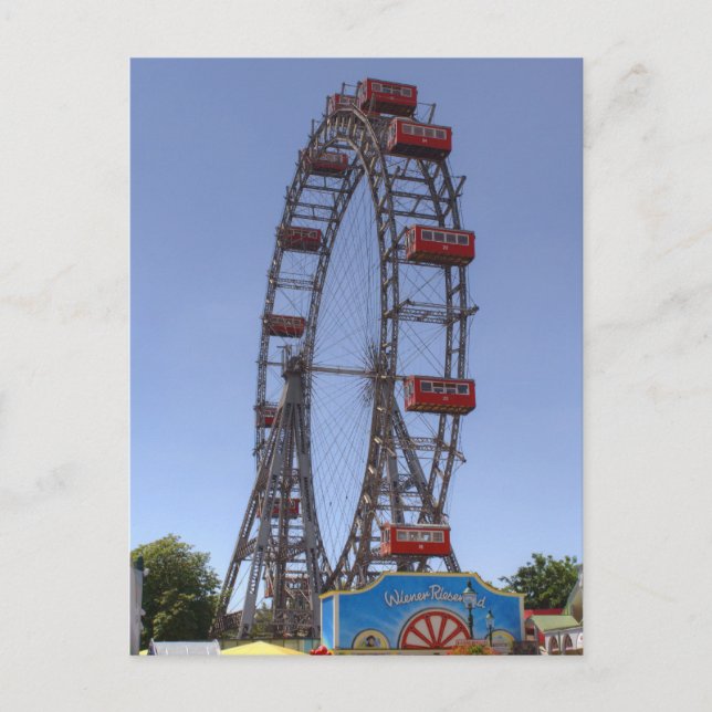 Wiener Riesenrad Vykort (Framsida)