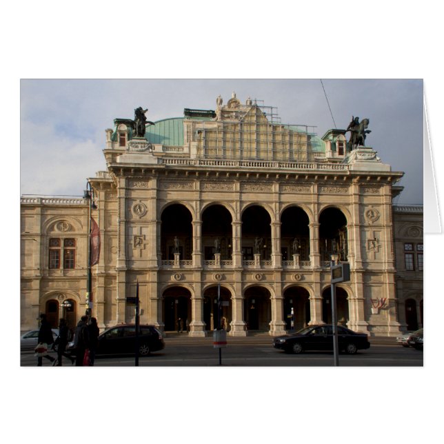 Wiener Staatsoper Hälsningskort (Framsidan Horizontal)