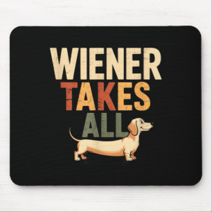 Wiener tar Funny Cute Dachshund Doxie Älskare Pres Musmatta