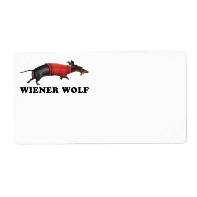 Wiener Varg Bok Plate Fraktsedel (Framsidan)
