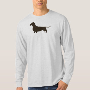 WienerhundSilhouette   slätar Haired tax T Shirt