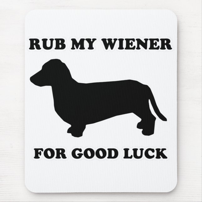 WIENERHUNDUTSLAGSPLATSER - "gnid min wiener för Musmatta (Framsidan)