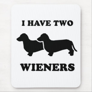 WIENERHUNDUTSLAGSPLATSER - "har jag två weiners " Musmatta