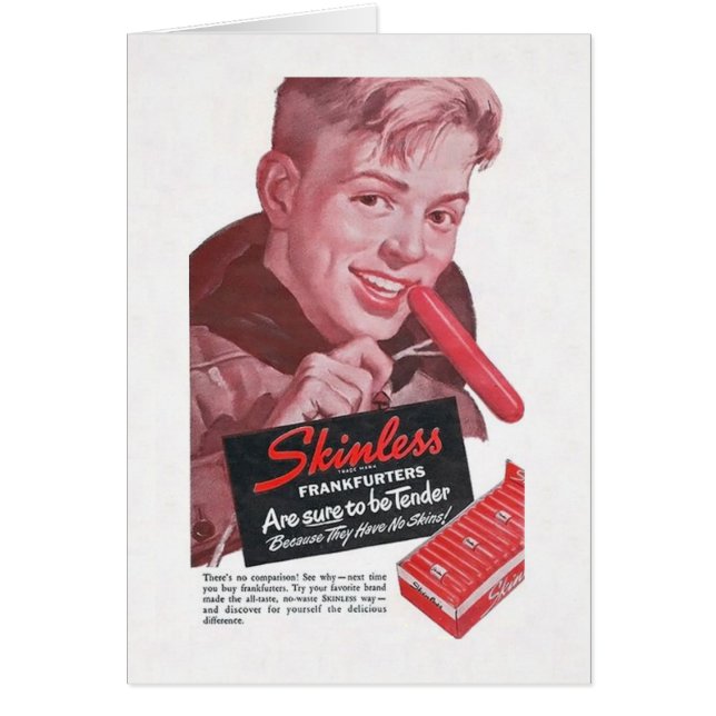 Wienerkorvpojke Hälsningskort (Framsidan)