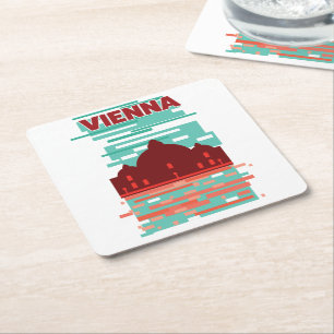 Wienreseaffär Underlägg Papper Kvadrat