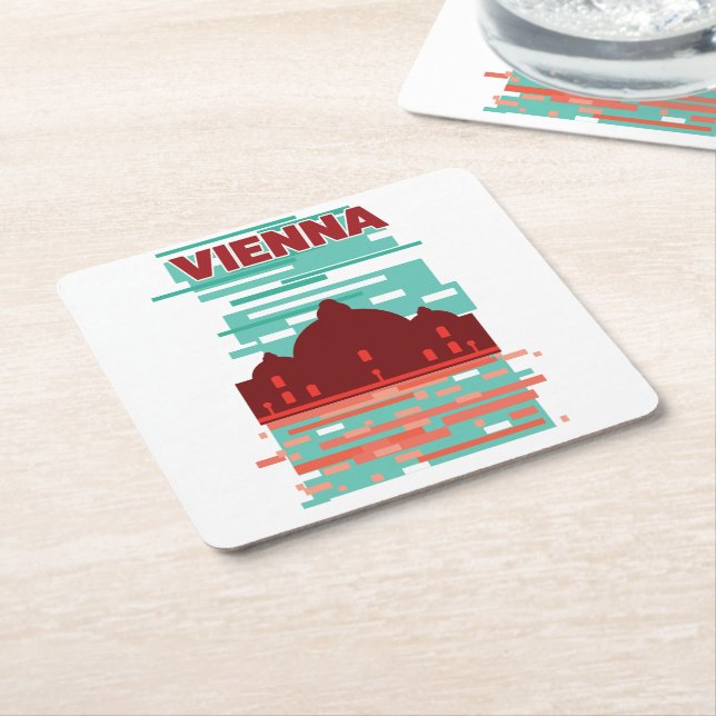 Wienreseaffär Underlägg Papper Kvadrat (Vinklad)