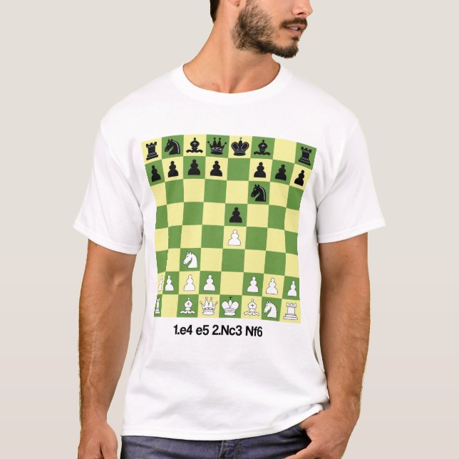 Wiens Game Chess-öppningar, skirt Chess-gåva T Shirt (Framsida)