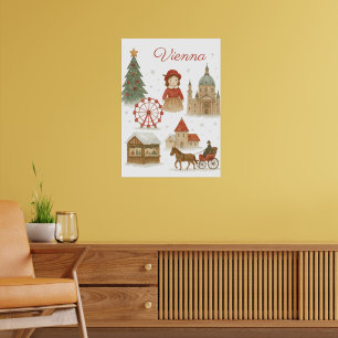 Wiens julakvarell – Mysig Poster