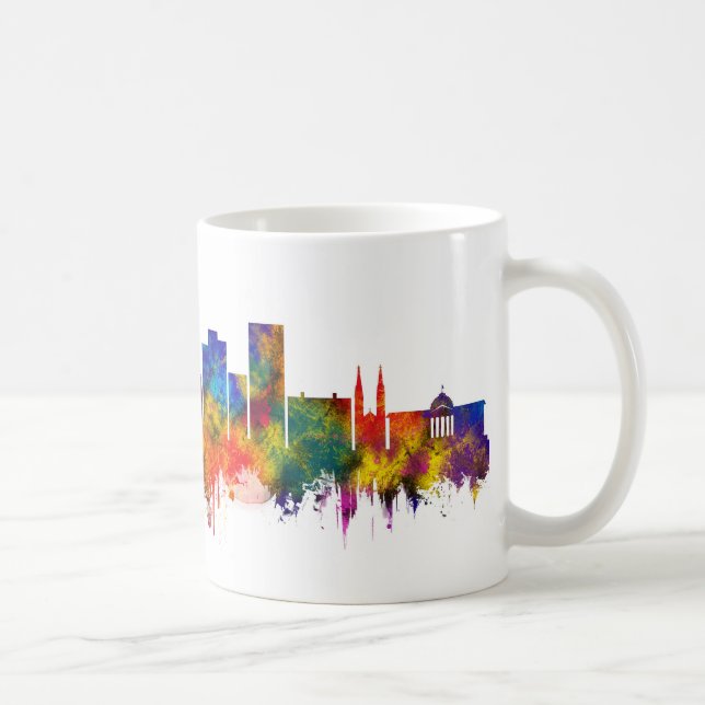Wiesbaden Germany Skyline Kaffemugg (Höger)