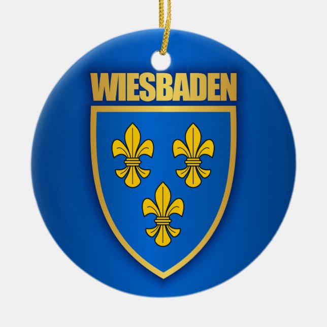 Wiesbaden Julgransprydnad Keramik (Framsidan)