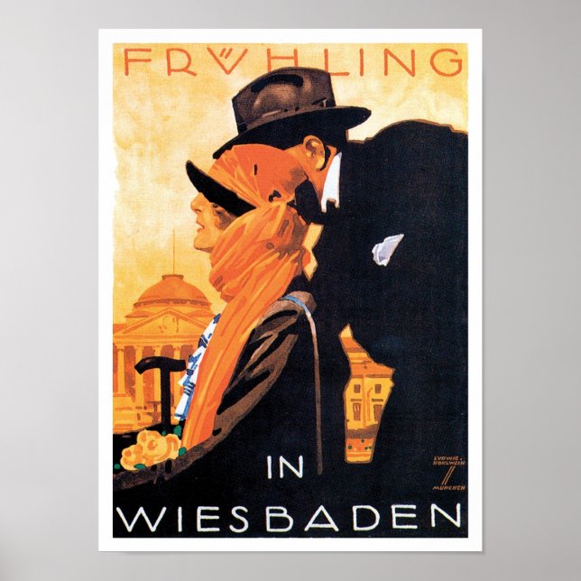Wiesbaden Travel Poster (Framsidan)