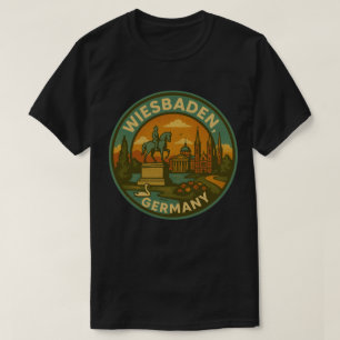 Wiesbaden Tyskland Landmärke Konst T Shirt