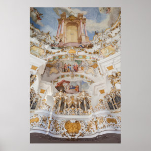 Wieskirche Church Insida Poster