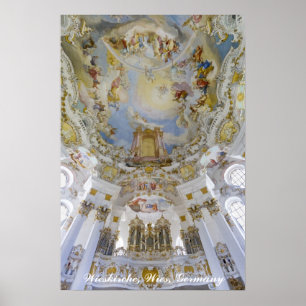 Wieskirche-organ, Tysklant Poster