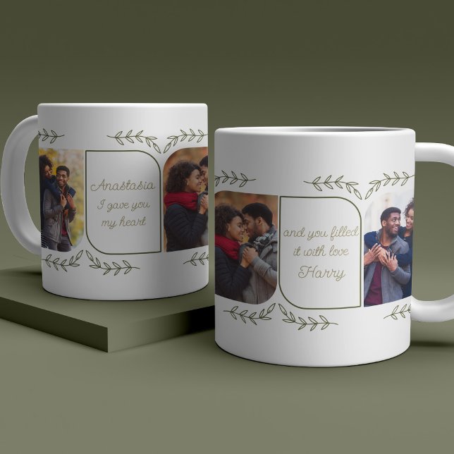 Wife 3 Vertical Photo Loving Words Feminine Kaffemugg (Skapare uppladdad)