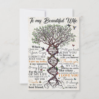 Wife Art To My Beautiful Wife Tack Kort