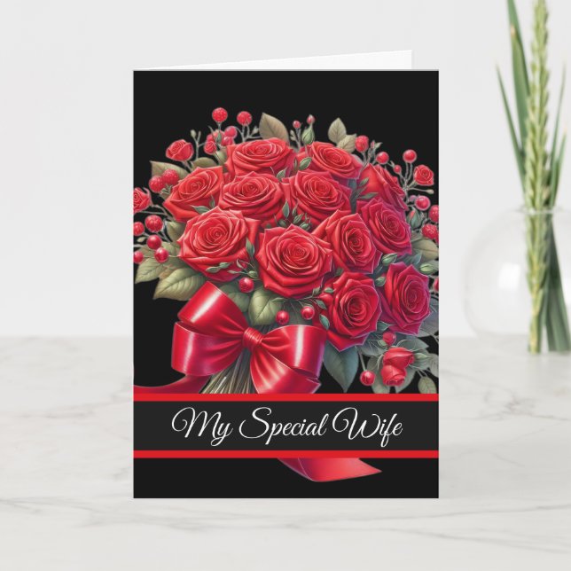 Wife Birthday Card Kort (Framsida)
