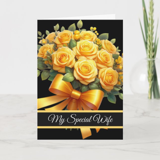 Wife Birthday Card Kort (Framsida)
