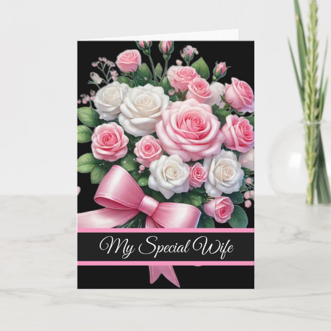 Wife Birthday Card Kort (Framsida)