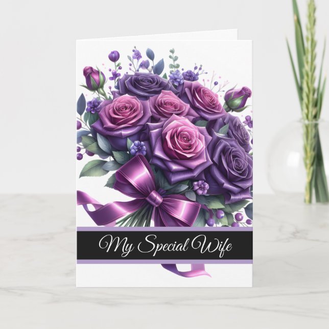 Wife Birthday Card Kort (Framsida)