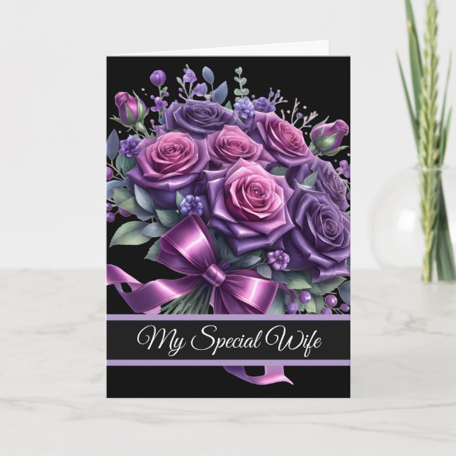 Wife Birthday Card Kort (Framsida)