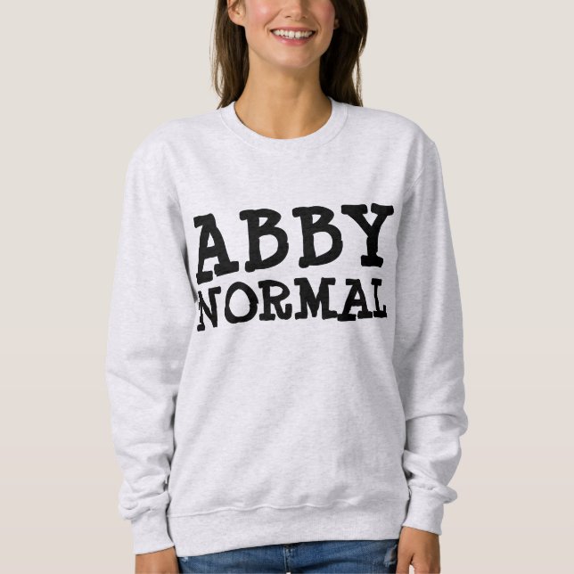 WIFE FUNNY ABBY NORMAL dam t-shirts (Framsida)