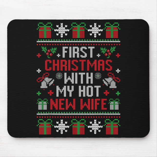 Wife Husband First Christmas Just Married Christma Musmatta (Framsidan)