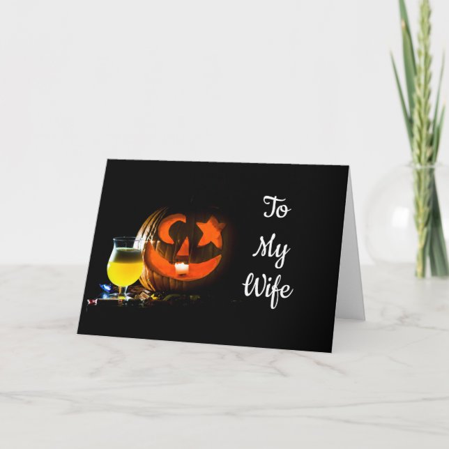 WIFE "JAG VILL BARA CELEBRATE MED DIG"-KORT KORT (Framsida)