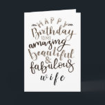 ***WIFE *** LÅT OSS CELEBRATE "DU" PÅ BIRTHDAG KORT<br><div class="desc">ÄR DET ***HENNDAGEN ** SÄGER HENNE MED DETTA KORT ATT DU VILL **CELEBRAT HENNE *** TACK FÖR ATT HAN STOPPATS MED 1 AV MINA 8 LAGRAR!!</div>