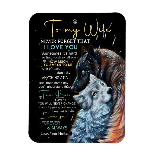 Wife Lovers | Till min fru glöm aldrig att jag äls Magnet (Vertikal)