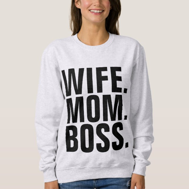 WIFE MAMMA CHEF T-Shirts Tees (Framsida)