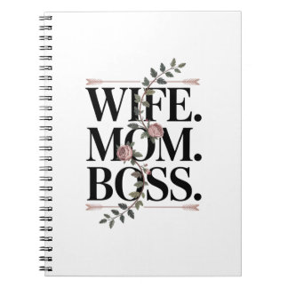 Wife. Mom. Boss. Anteckningsbok
