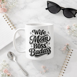 Wife Mom Boss Badass Present Koppar för arbetande