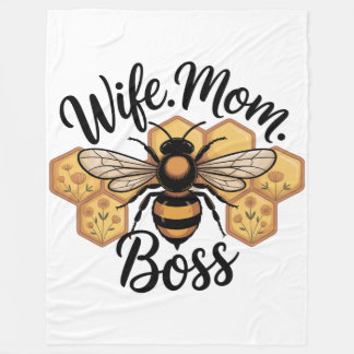 Wife. Mom. Boss Fleecefilt