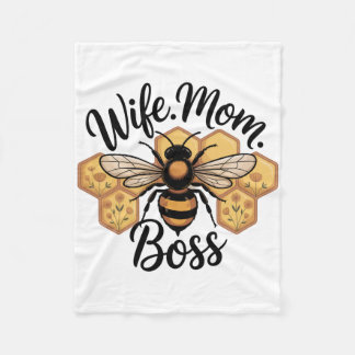 Wife. Mom. Boss Fleecefilt