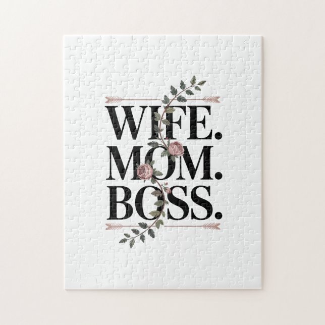 Wife. Mom. Boss. Pussel (Vertikal)