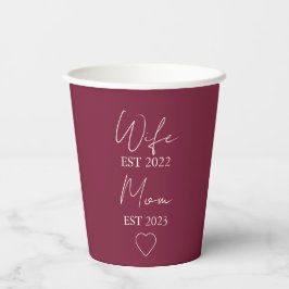 Wife & Mom Est. – Minimalist Valentine Gift