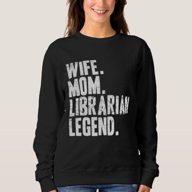 Wife Mom Librarian Librarian Mother T Shirt (Framsida)